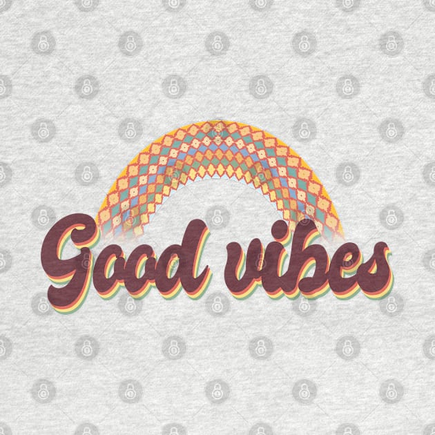 Good vibes inca rainbow by Catmaleon Design